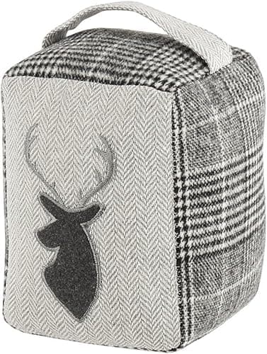 Image of Fabric Door Stop Embroidered 1.4kg Country Style Stag Door Weight Doorstop Home Gift