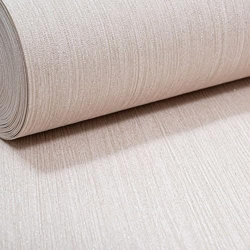 Image of SOPHIE LAURENCE Cream & Gold Glitter Vinyl Wallpaper – Premium Textured Paste-The-Paper Wall Covering, Washable & Durable – 0.53 m × 10.05 m Roll – Luxury Modern Home Déco