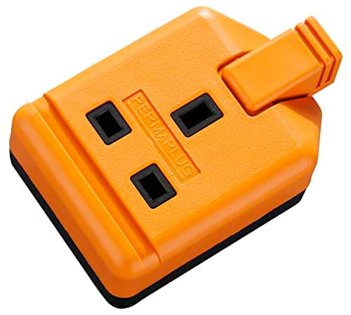 Image of Other Heavy Duty Single Socket Trailing Socket, without Plug and Cable, 13 Amp, Orange