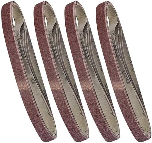 Image of EETools® 20 Mixed Grade Sanding Belts to fit for The Black & Decker Powerfile 13mm x 451m - 5 x 40,60,80 & 120 Grits
