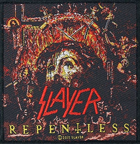 Image of SLAYER patch REPENTLESS patch woven 10 x 10 cm