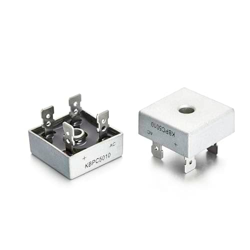 Image of (Pack of 2 Pieces) Chanzon KBPC5010 Bridge Rectifier Diode 50A 1000V KBPC Single Phase Full Wave 50 Amp 1000 Volt Electronic Silicon Diodes