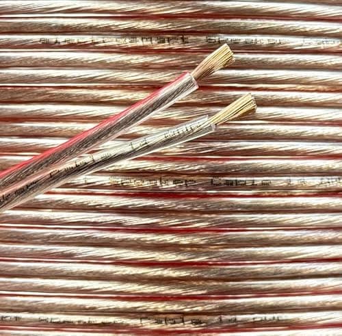 Image of electrosmart 5m 2 x 2.5mm2 CSA Loud Speaker Cable - Multi-Strand - Outside Dimensions of Cable: 8.6mm x 4.3mm