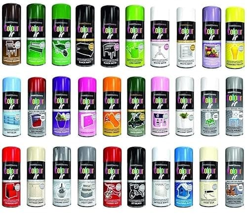 Image of SuperGift.com White Gloss All Purpose Aerosol Spray Paint 400ml Quick Drying Spray, Fast Dry and Excellent Coverage for Metal, Wood, Plastic and More by Diva Gift
