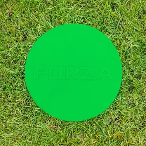 Image of FORZA Mini Flat Disc Markers [20 Pack] | 3.5in (9cm) Multi-Surface PVC Discs - Non Slip Spot Markers With Mesh Carry Bag | Sport Equipment | 9 Colours