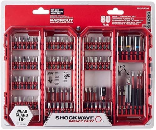Image of 48-32-4094 for Milwaukee Shockwave Impact Duty Driver Bit Set - 80 PC X3