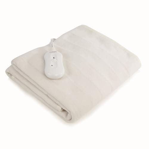 Image of Carmen Single Heated Under Blanket with Overheat Protection, 35W, 135 x 65cm, White, C81195