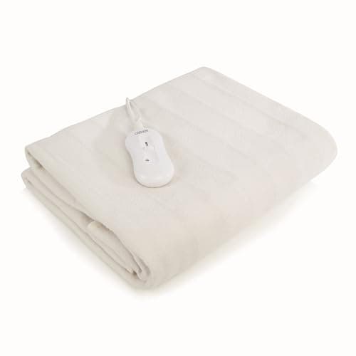 Image of Carmen Double Heated Under Blanket with Overheat Protection, 70W,120 x 107cm, White, C81193
