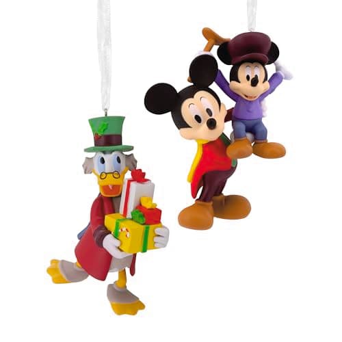 Image of Hallmark Storied Moments, Mickey's Christmas Carol Hanging Christmas Ornament, Disney Mickey Mouse, Tree Decoration