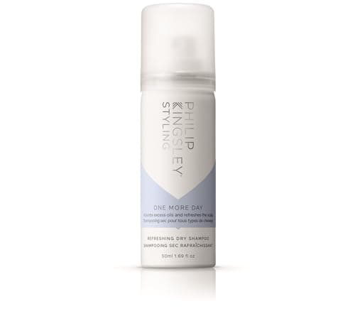 Image of Philip Kingsley | One More Day Refreshing Dry Shampoo Spray |Leave-In, No Rinse Dry Shampoo |Oil Absorbing, Cleansing, Volumizing |Cleanse Between Washes for Oily All Hair Types | 50ml