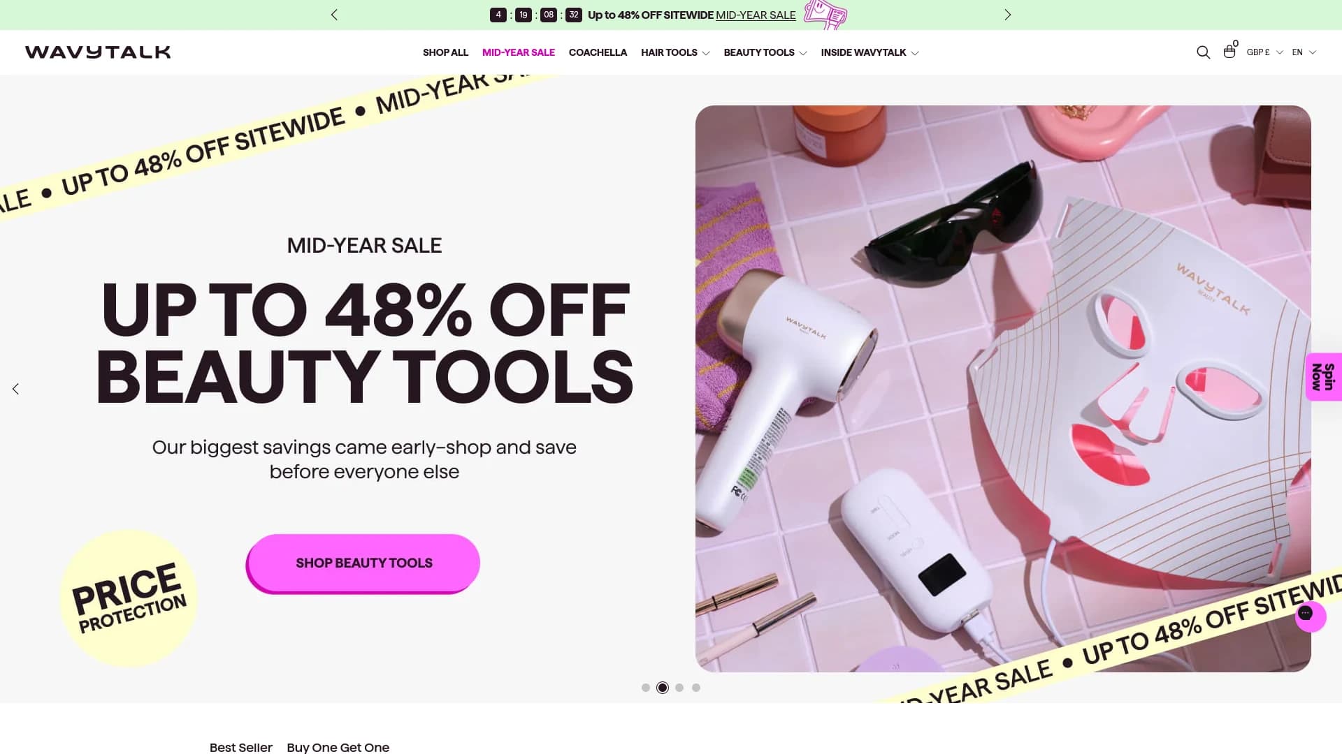 Wavytalk desktop website preview