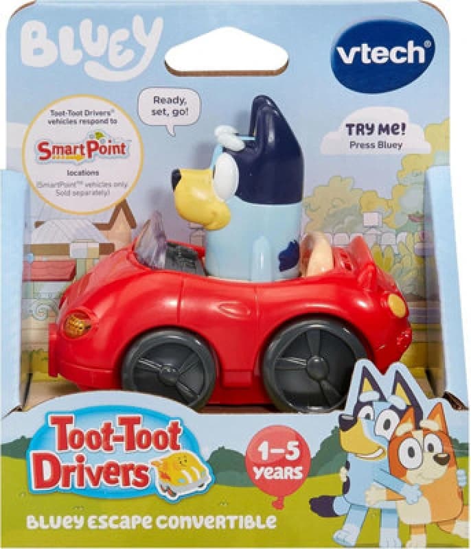Vtech Drivers Bluey Escape Convertible Interactive Toddler Toy
