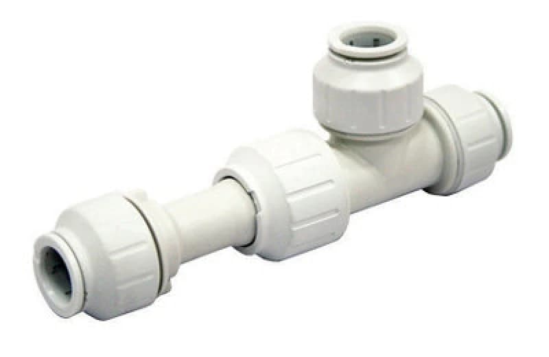 John Guest Slip Tee Connector 22mm TKP White