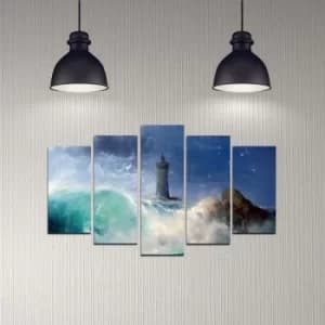 5DMDF-7 Multicolor Decorative MDF Painting (5 Pieces)