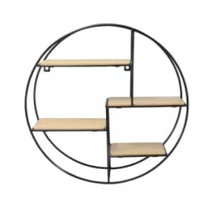 Floating Circle Shelf 4 Tier M&W