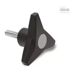 Elesa - soft Three-arm knob-VB.839/100 p-M12x40-Soft-C3 Grey