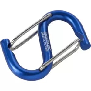 Regatta S Shaped Dual Spring Lock Gate Karabiner Clip One Size