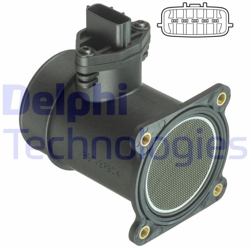 DELPHI Mass air flow sensor DELPHI AF10371-12B1