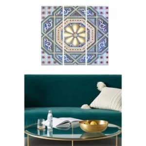 MDF3402124 Multicolor Decorative MDF Painting (3 Pieces)