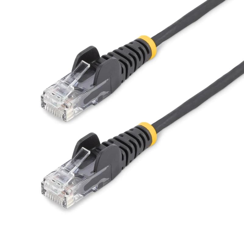 StarTech.com 10m Black Slim CAT6 Ethernet Cable. Snagless. 100W PoE. U