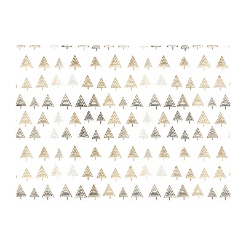Warren Reed Designer Geometric Christmas Tree Pattern Glass Chopping Board