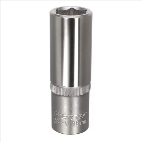 Genuine SEALEY S1218D WallDrive® Socket 18mm Deep 1/2Sq Drive