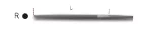 Beta Tools 1718A8/R Second-Cut Round File No Handle 200mm 017180039