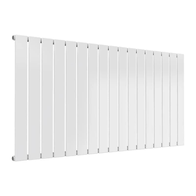 Bathroom Kingdom Flat White Single Flat Panel Horizontal Radiator 600x1254 White Unisex