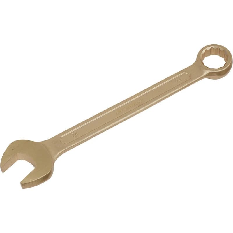 Loops 24mm Non-Sparking Combination Spanner - Open-End & 12-Point WallDrive Ring Multi