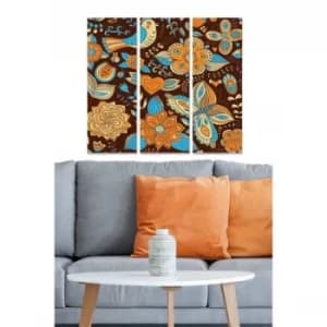 MDF28683075 Multicolor Decorative MDF Painting (3 Pieces)