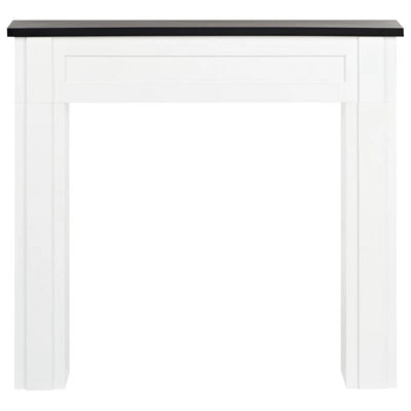 Beliani Fireplace Mantel Baudin White
