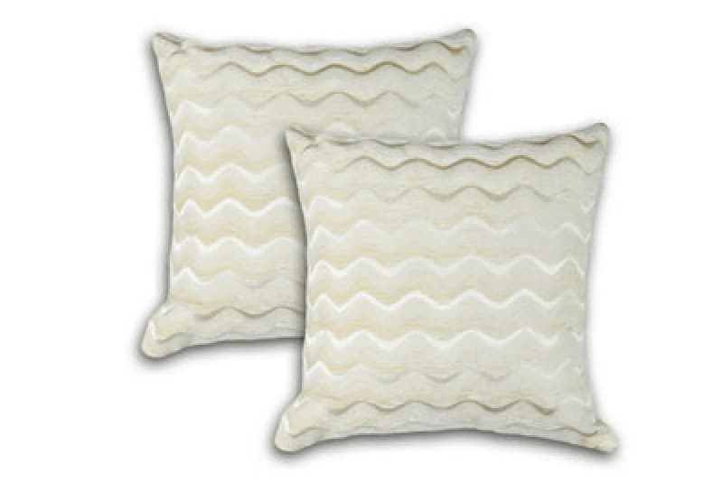 Waves Cushion Cover In Cream Beige