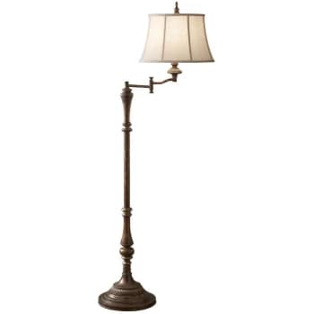 Gibson - 1 Light Floor Lamp Antique Brown, E27 - Elstead