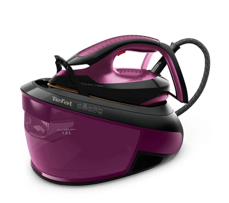 TEFAL Express Vision SV8154 Steam Generator Iron - Black & Purple, Purple,Black 3121040088715