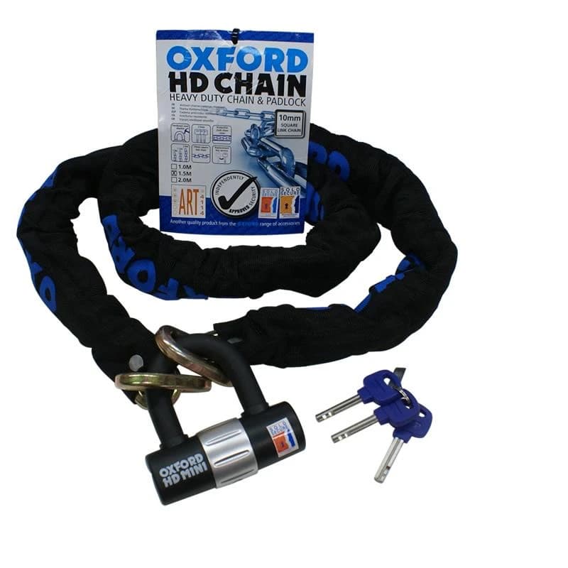 Oxford HD Chain & Lock 1.5m / 9.5mm