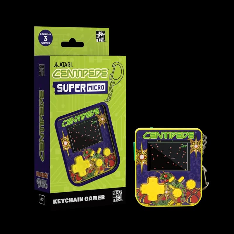 Super Micro - Centipede Keychain Gamer Video Games