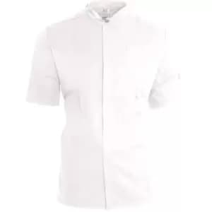 Le Chef Unisex ThermoCool Chefs Prep Jacket (S) (White/Black) - White/Black