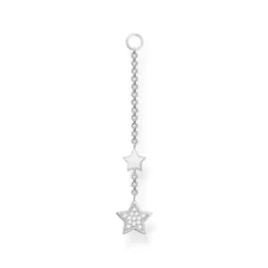 THOMAS SABO Silver Double Star Chain Ear Pendant