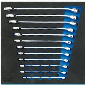 Draper Combination Spanner Set In 1/2 Drawer EVA Insert Tray (12 Piece)