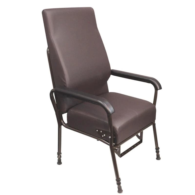Loops Height Adjustable Easy Riser Lounge Chair - Spring Action Assisted Riser - Brown Brown