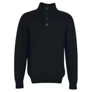 Barbour Essential Elbow Patch Sweatshirt - Black