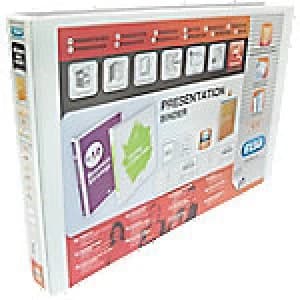 ELBA Ring Binder 4 ring 30 mm Polypropylene Covered Board A3 White