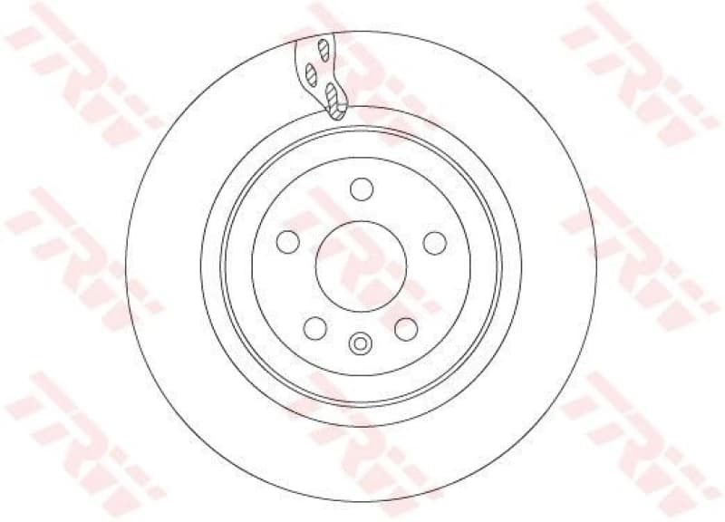 Brake disc TRW DF6702S