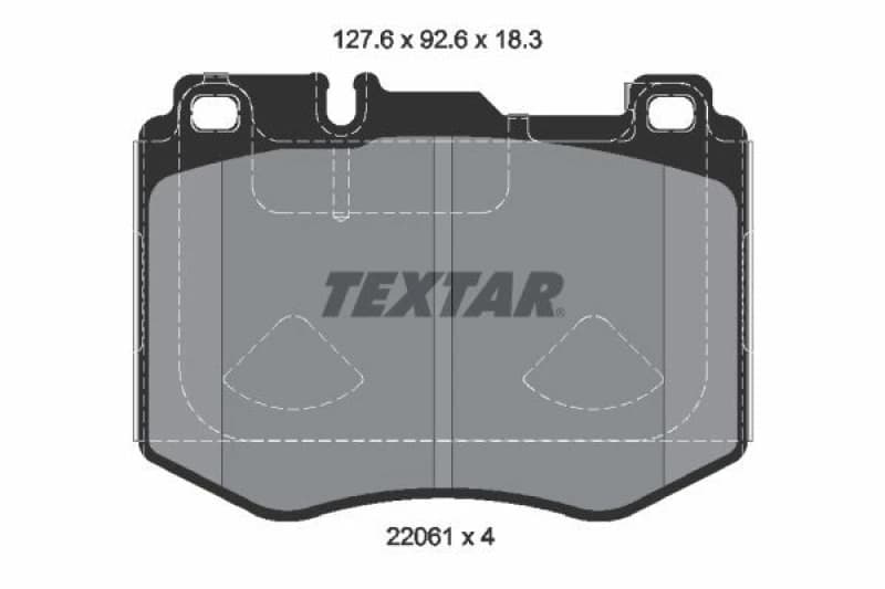 Brake pad set TEXTAR 2206103