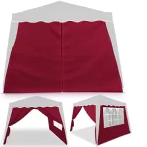 Gazebo Side Panel 22Pcs Set Red 3x3m