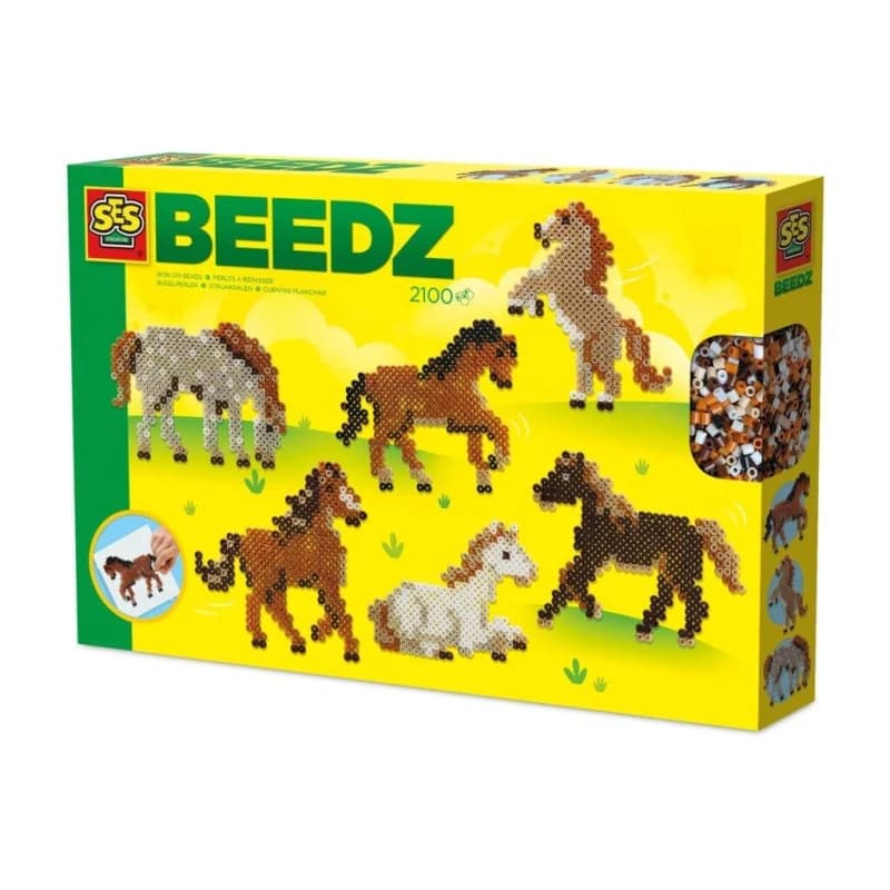 SES Creative Iron on beads - Wild horses Multi unisex One Size