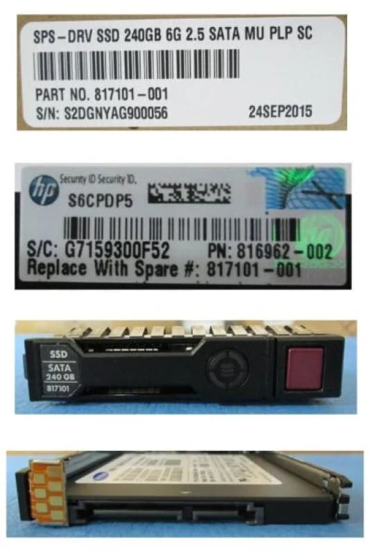 HPE ho-plug SSD 240G 2.5Inch SFF