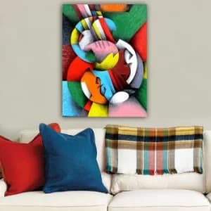 82177069_70100 Multicolor Decorative Canvas Painting