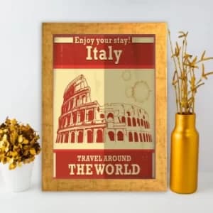 AC1913995672 Multicolor Decorative Framed MDF Painting