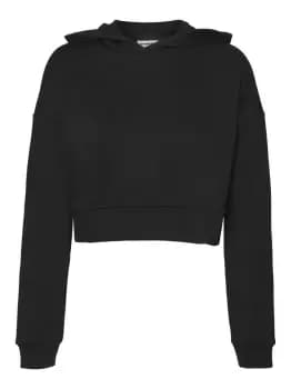 NOISY MAY Nmlupa Cropped Hoodie Women Black